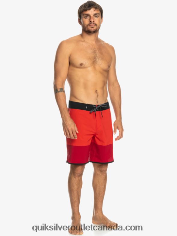 CA Quiksilver Men Highlite Scallop 19 Boardshorts high risk red TX4R232