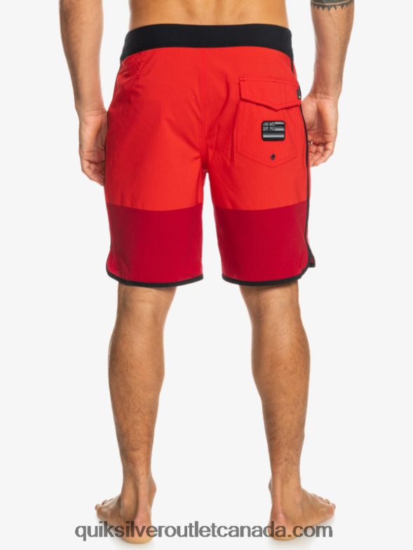 CA Quiksilver Men Highlite Scallop 19 Boardshorts high risk red TX4R232