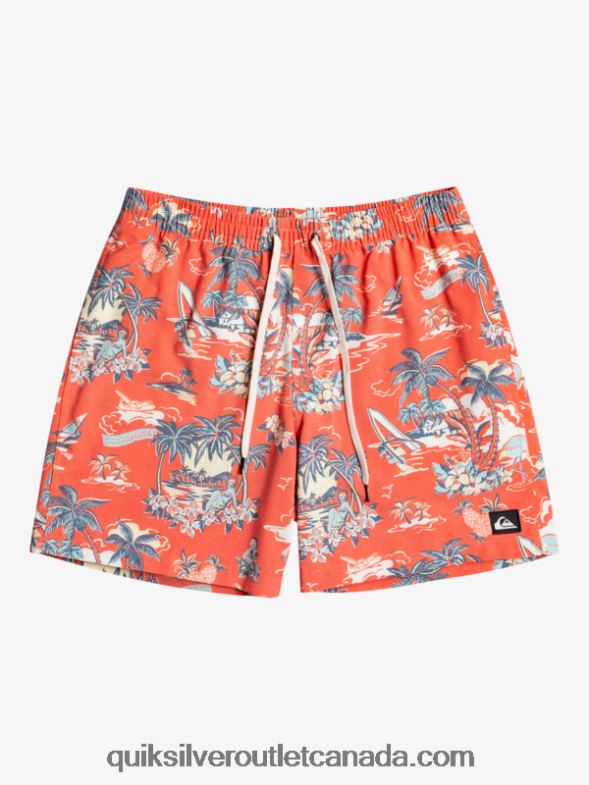 CA Quiksilver Men Hotel Paradiso 17 Volleys hotel paradiso - aurora red TX4R21766