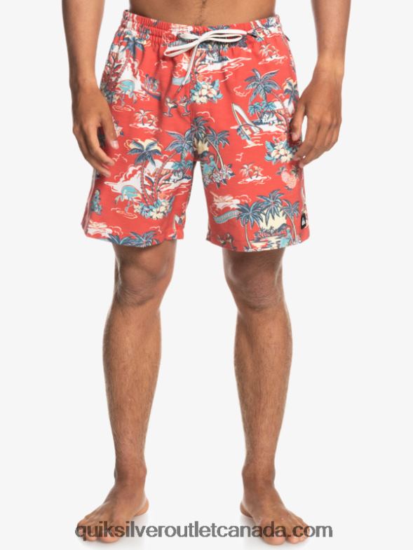 CA Quiksilver Men Hotel Paradiso 17 Volleys hotel paradiso - aurora red TX4R21766