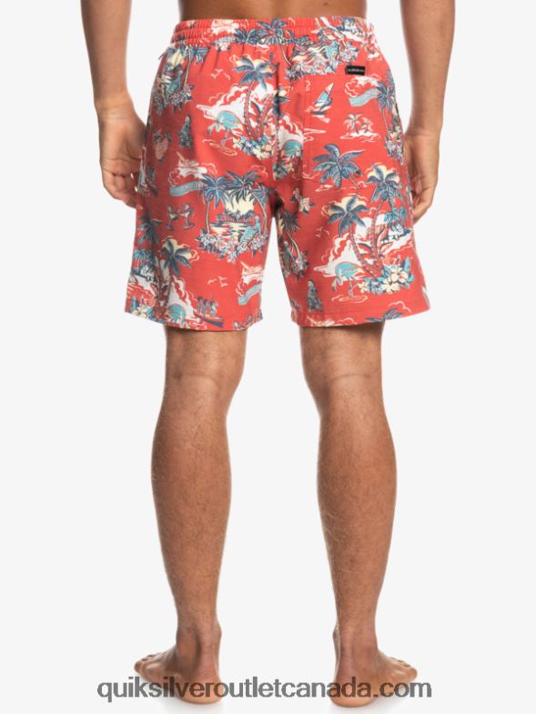 CA Quiksilver Men Hotel Paradiso 17 Volleys hotel paradiso - aurora red TX4R21766