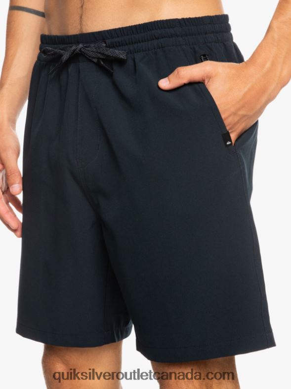 CA Quiksilver Men Ocean Elastic 18 Amphibian Shorts black TX4R2342