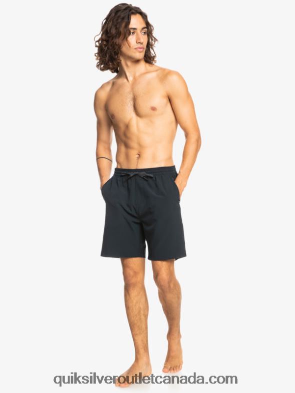 CA Quiksilver Men Ocean Elastic 18 Amphibian Shorts black TX4R2342