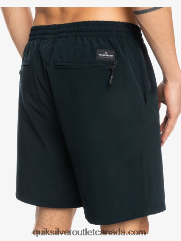 CA Quiksilver Men Ocean Elastic 18 Amphibian Shorts black TX4R2342