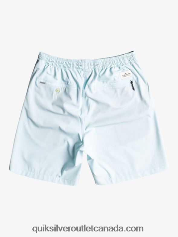 CA Quiksilver Men Ocean Elastic 18 Amphibian Shorts iced aqua TX4R2351