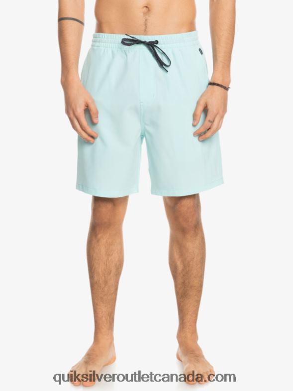 CA Quiksilver Men Ocean Elastic 18 Amphibian Shorts iced aqua TX4R2351
