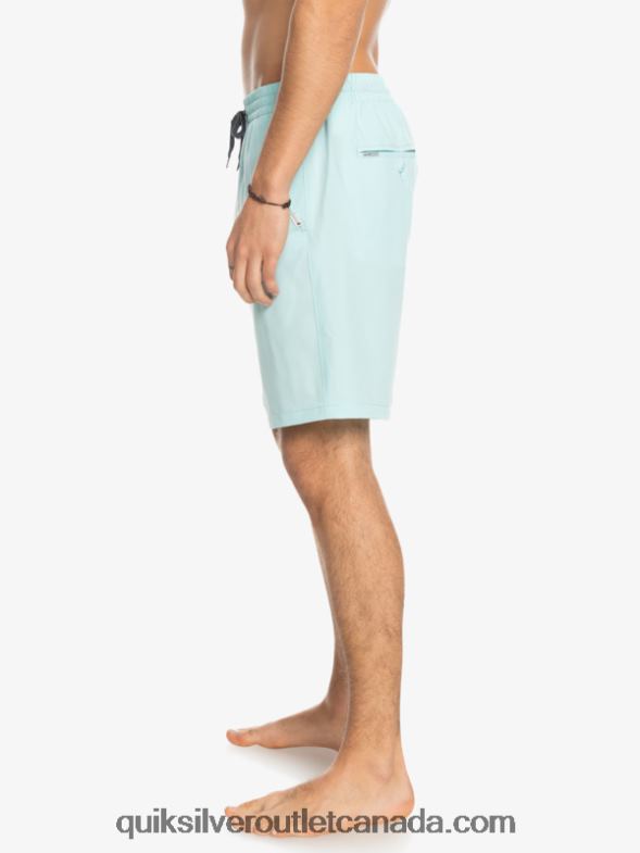 CA Quiksilver Men Ocean Elastic 18 Amphibian Shorts iced aqua TX4R2351