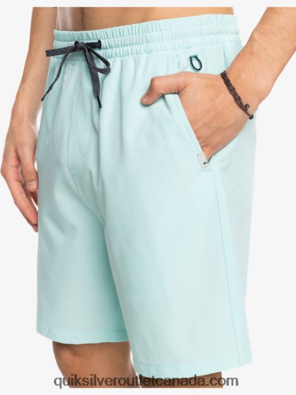 CA Quiksilver Men Ocean Elastic 18 Amphibian Shorts iced aqua TX4R2351