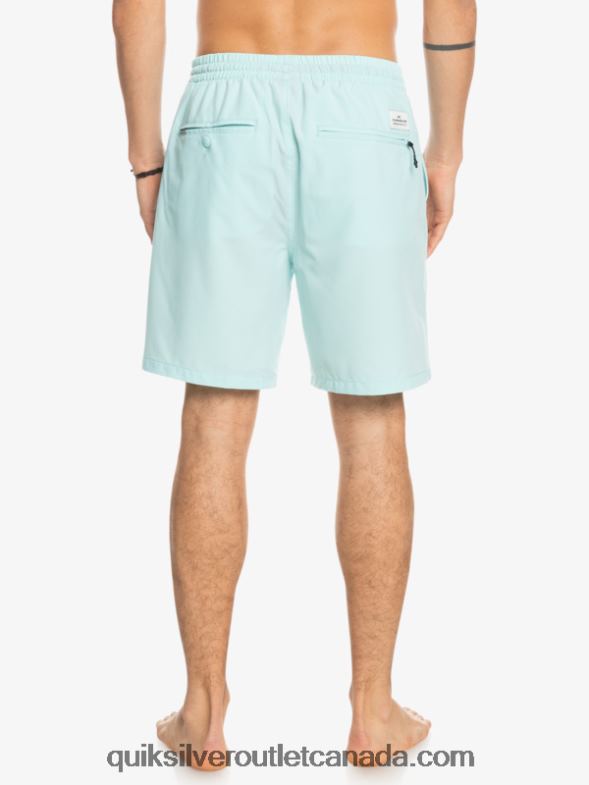 CA Quiksilver Men Ocean Elastic 18 Amphibian Shorts iced aqua TX4R2351