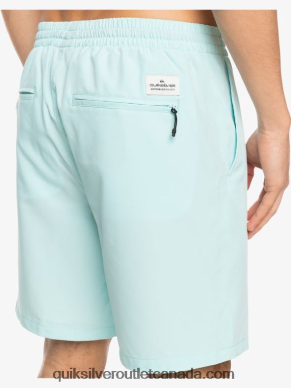 CA Quiksilver Men Ocean Elastic 18 Amphibian Shorts iced aqua TX4R2351