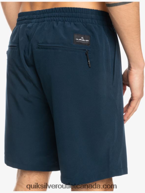 CA Quiksilver Men Ocean Elastic 18 Amphibian Shorts navy blazer TX4R2349
