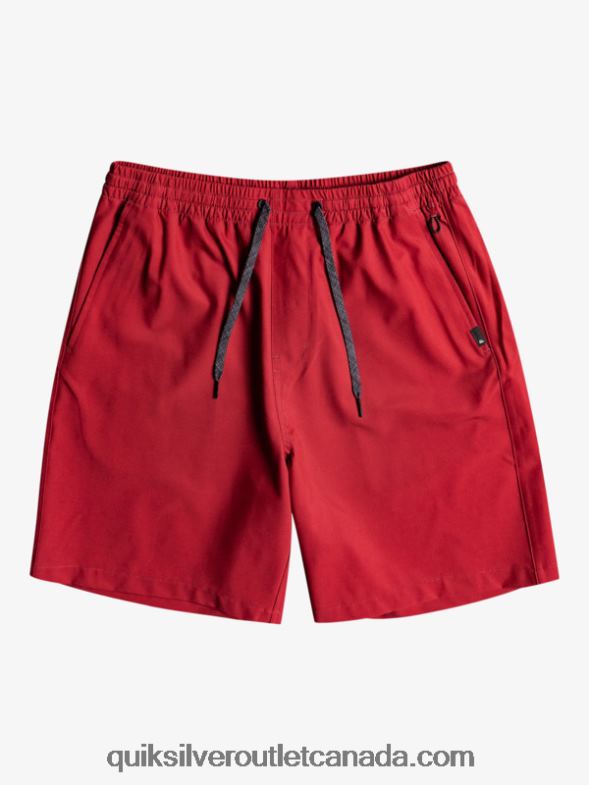 CA Quiksilver Men Ocean Elastic 18 Amphibian Shorts ruby wine TX4R2350