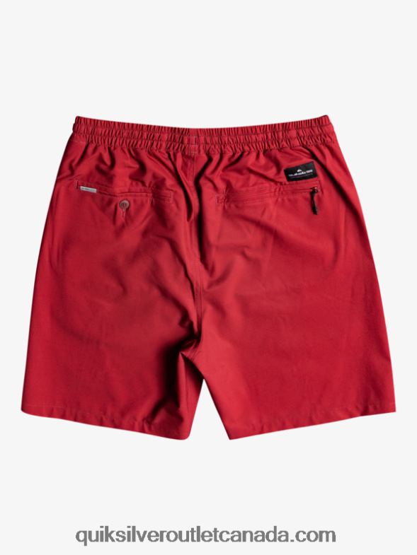 CA Quiksilver Men Ocean Elastic 18 Amphibian Shorts ruby wine TX4R2350