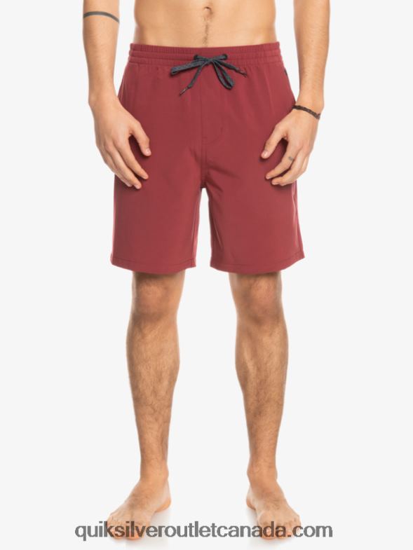 CA Quiksilver Men Ocean Elastic 18 Amphibian Shorts ruby wine TX4R2350