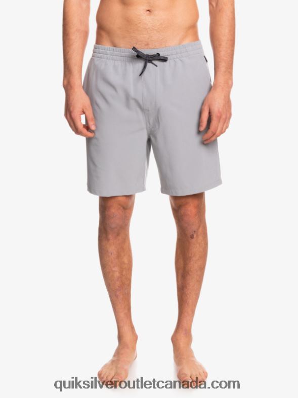 CA Quiksilver Men Ocean Elastic 18 Amphibian Shorts sleet TX4R2343