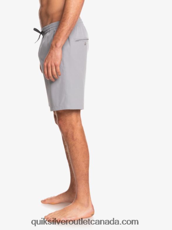 CA Quiksilver Men Ocean Elastic 18 Amphibian Shorts sleet TX4R2343