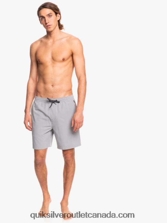 CA Quiksilver Men Ocean Elastic 18 Amphibian Shorts sleet TX4R2343