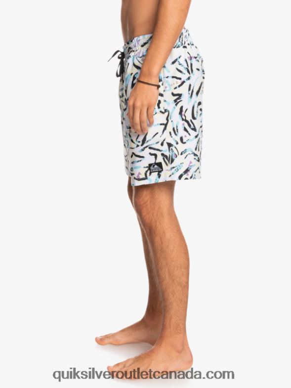CA Quiksilver Men Ocean Mix 17 Volleys white TX4R21708
