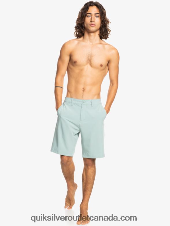 CA Quiksilver Men Ocean Union Amphibian 20 Hybrid Shorts green milieu TX4R2144