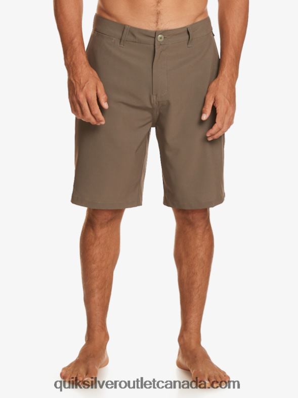 CA Quiksilver Men Ocean Union Amphibian 20 Hybrid Shorts major brown TX4R2140