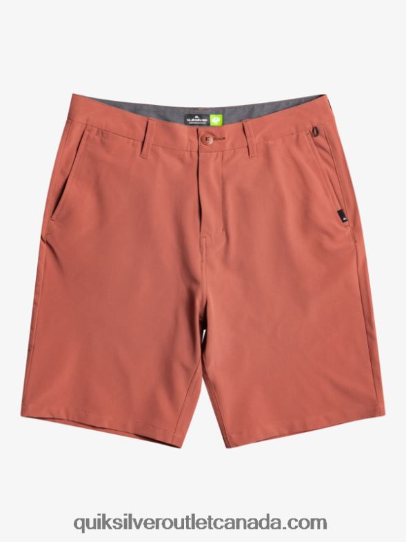CA Quiksilver Men Ocean Union Amphibian 20 Hybrid Shorts marsala TX4R2147