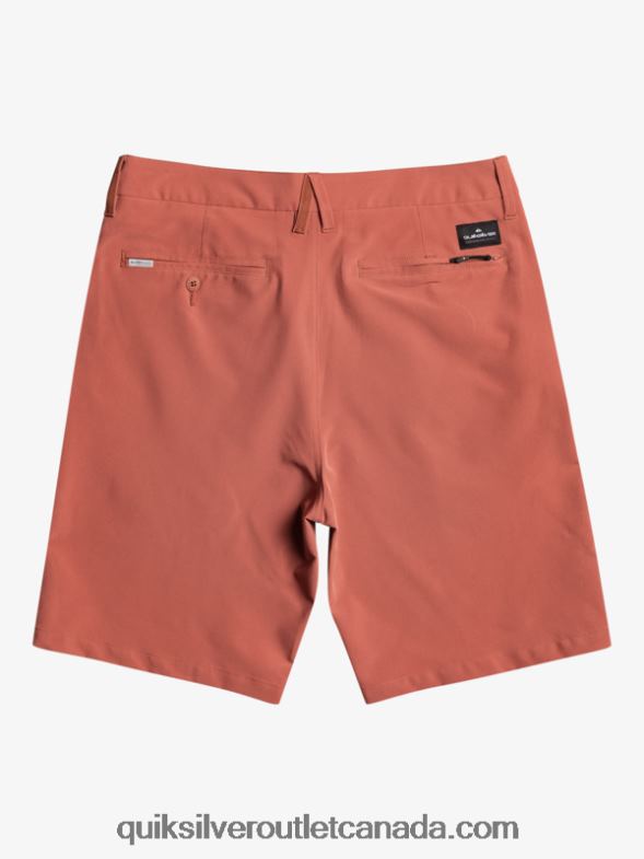 CA Quiksilver Men Ocean Union Amphibian 20 Hybrid Shorts marsala TX4R2147