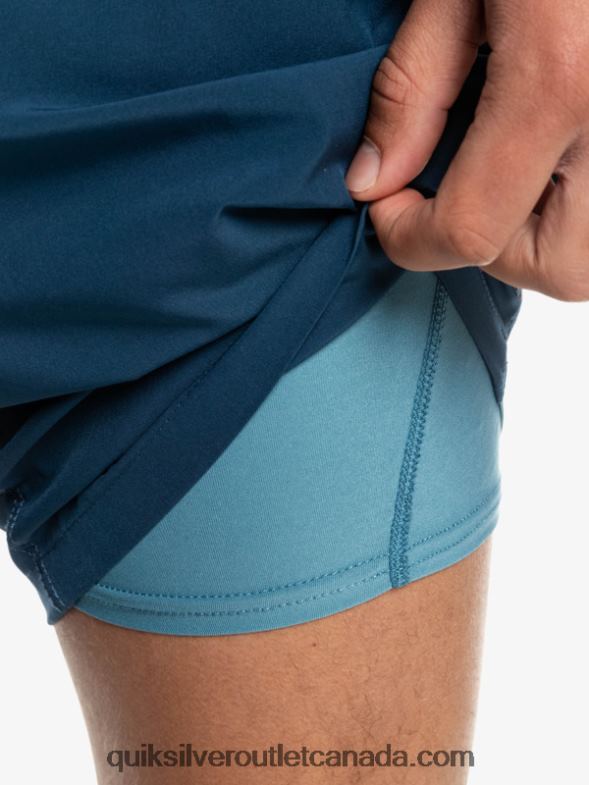 CA Quiksilver Men Omni Training 17 Stretch Shorts provincial blue TX4R21690