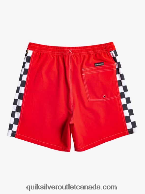 CA Quiksilver Men Original Arch 17 Volleys high risk red TX4R2530