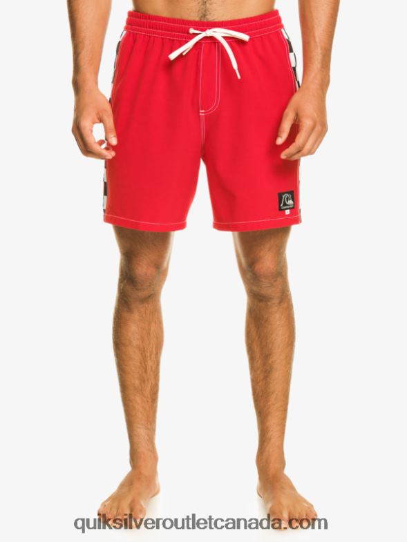 CA Quiksilver Men Original Arch 17 Volleys high risk red TX4R2530