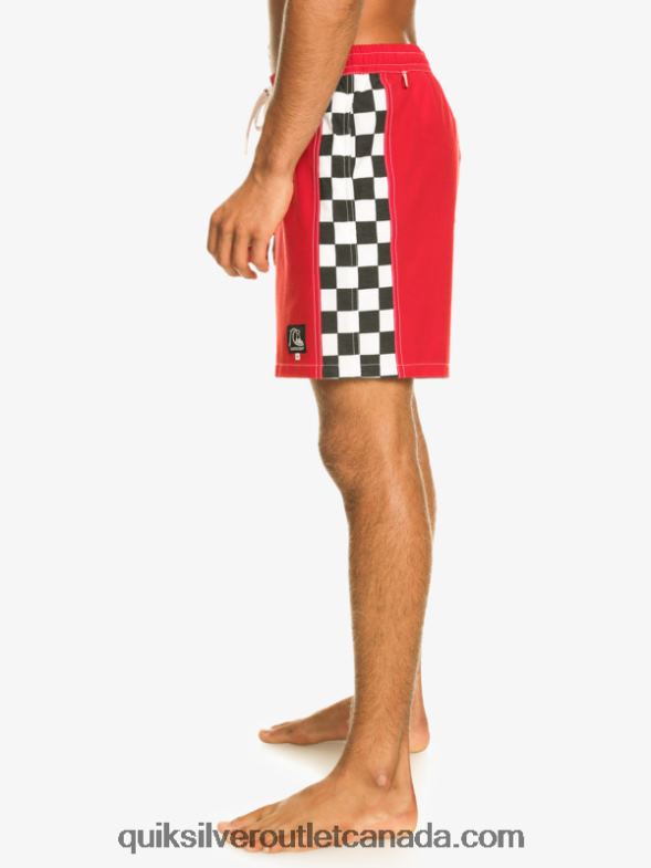 CA Quiksilver Men Original Arch 17 Volleys high risk red TX4R2530