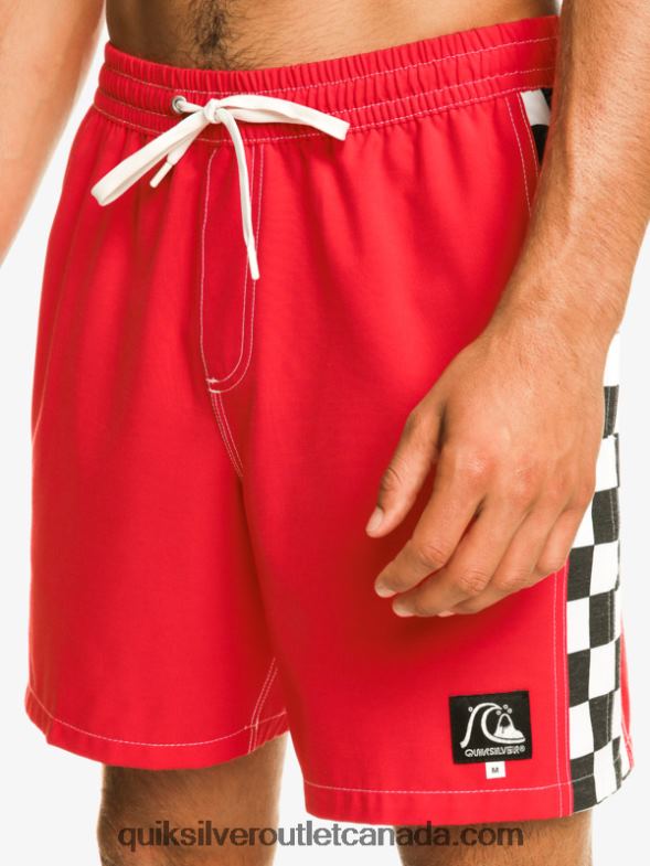 CA Quiksilver Men Original Arch 17 Volleys high risk red TX4R2530