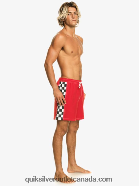 CA Quiksilver Men Original Arch 17 Volleys high risk red TX4R2530