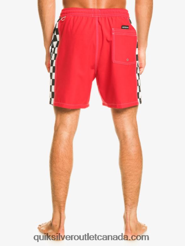 CA Quiksilver Men Original Arch 17 Volleys high risk red TX4R2530