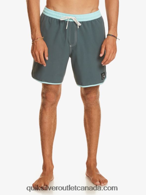 CA Quiksilver Men Original Scallop 17 Volleys dark slate TX4R2201