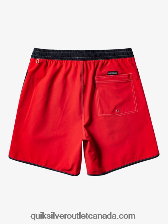 CA Quiksilver Men Original Scallop 17 Volleys high risk red TX4R2198