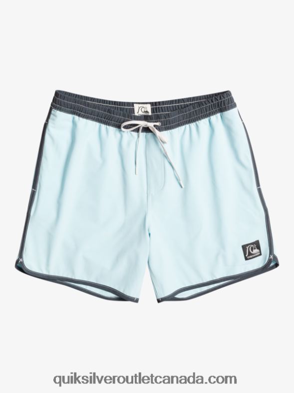CA Quiksilver Men Original Scallop 17 Volleys sky blue TX4R2199