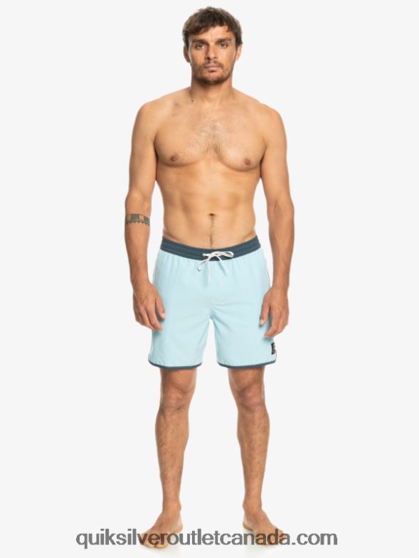 CA Quiksilver Men Original Scallop 17 Volleys sky blue TX4R2199