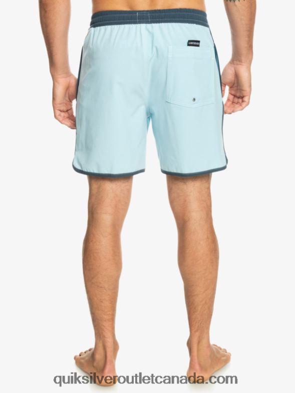 CA Quiksilver Men Original Scallop 17 Volleys sky blue TX4R2199