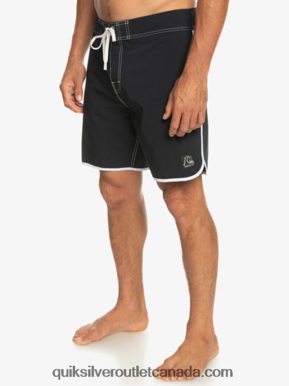 CA Quiksilver Men Original Scallop 18 Boardshorts black TX4R286