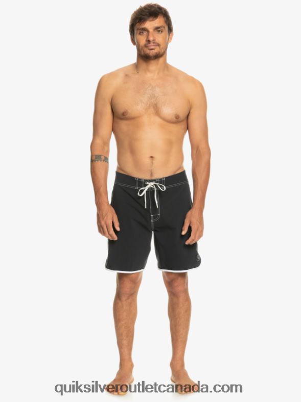 CA Quiksilver Men Original Scallop 18 Boardshorts black TX4R286