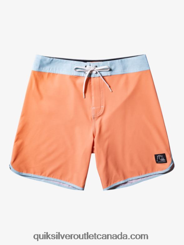 CA Quiksilver Men Original Scallop 18 Boardshorts copper tan TX4R290