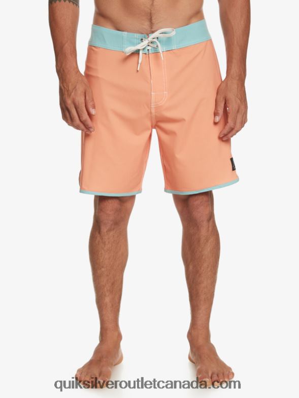 CA Quiksilver Men Original Scallop 18 Boardshorts copper tan TX4R290