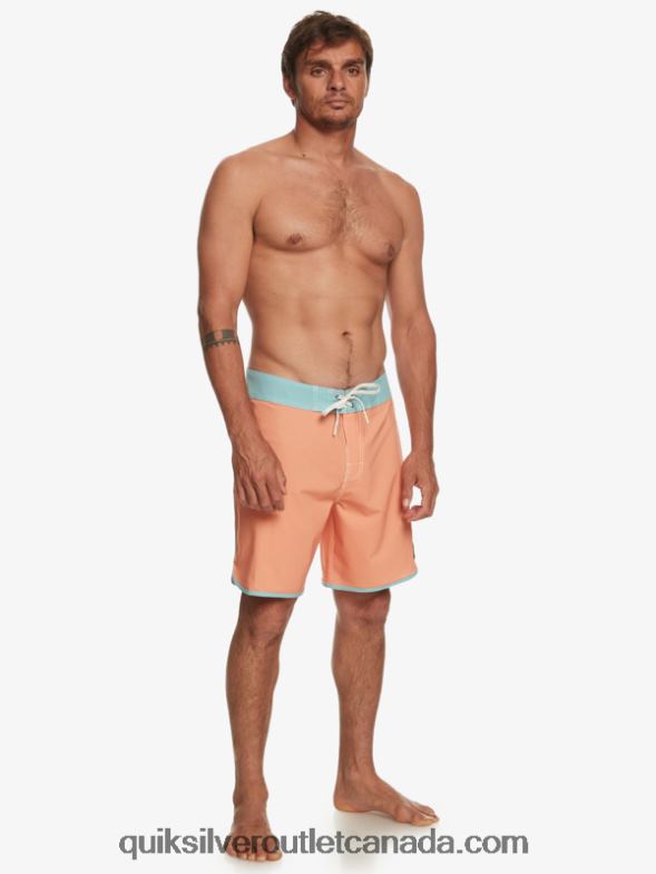 CA Quiksilver Men Original Scallop 18 Boardshorts copper tan TX4R290