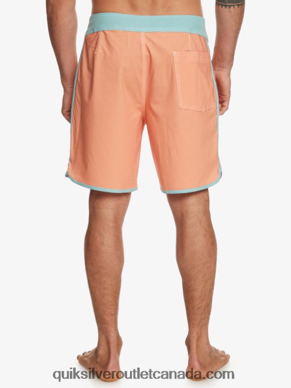 CA Quiksilver Men Original Scallop 18 Boardshorts copper tan TX4R290