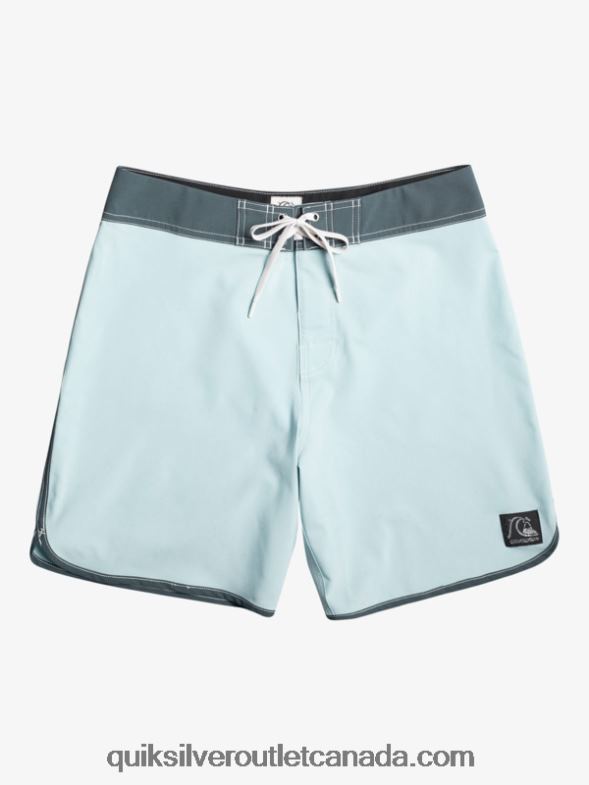 CA Quiksilver Men Original Scallop 18 Boardshorts sky blue TX4R288