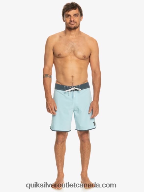 CA Quiksilver Men Original Scallop 18 Boardshorts sky blue TX4R288