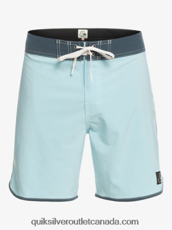 CA Quiksilver Men Original Scallop 18 Boardshorts sky blue TX4R288