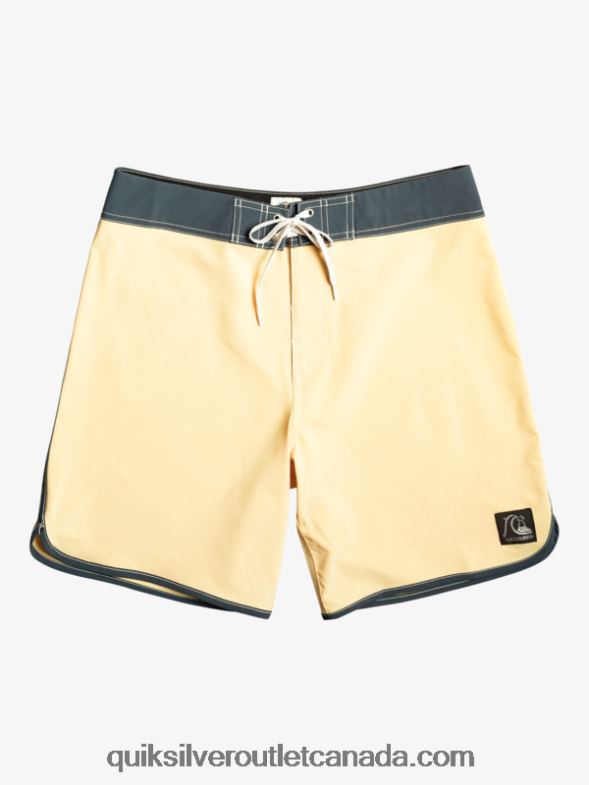 CA Quiksilver Men Original Scallop 18 Boardshorts wheat TX4R294