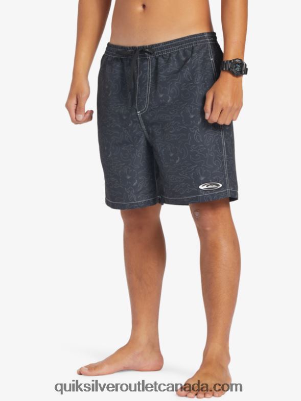 CA Quiksilver Men Saturn 18 Volleys black TX4R2583