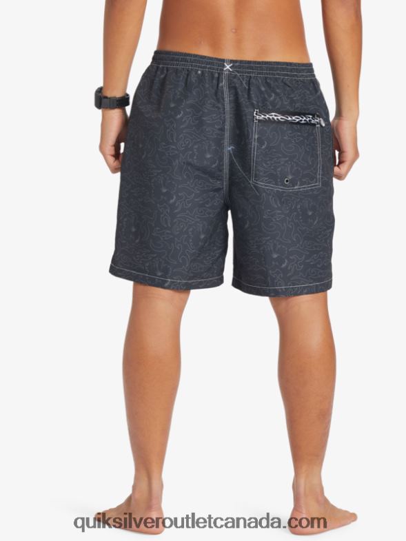 CA Quiksilver Men Saturn 18 Volleys black TX4R2583
